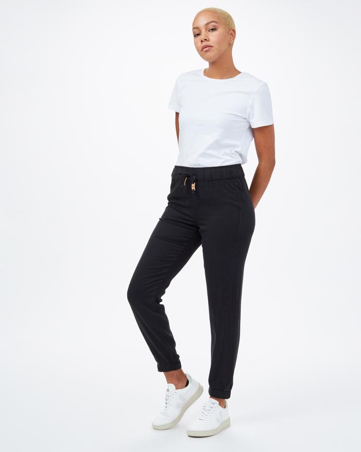 Tentree Women's Colwood Jogger - 100% Tencel, Meteorite Black / S