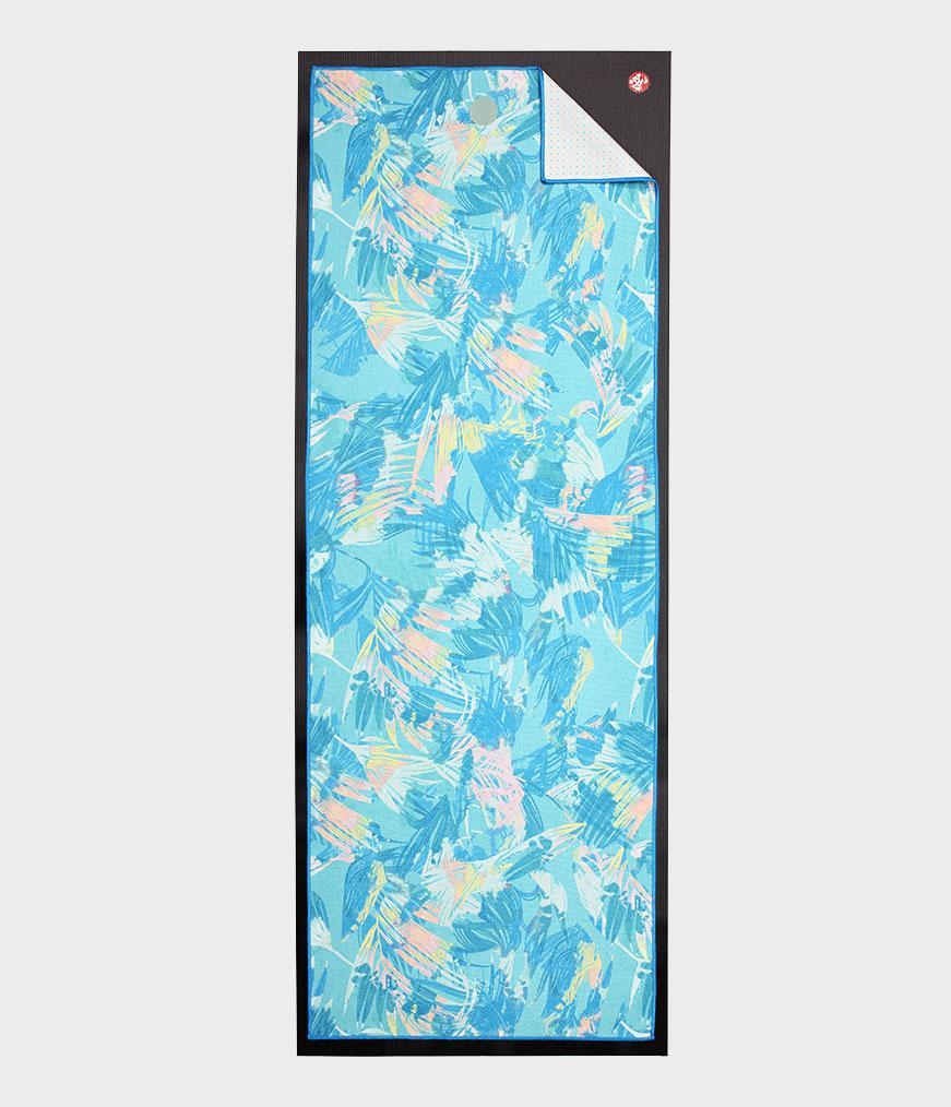 Manduka Yogitoes Yoga towel, Tropics Blue