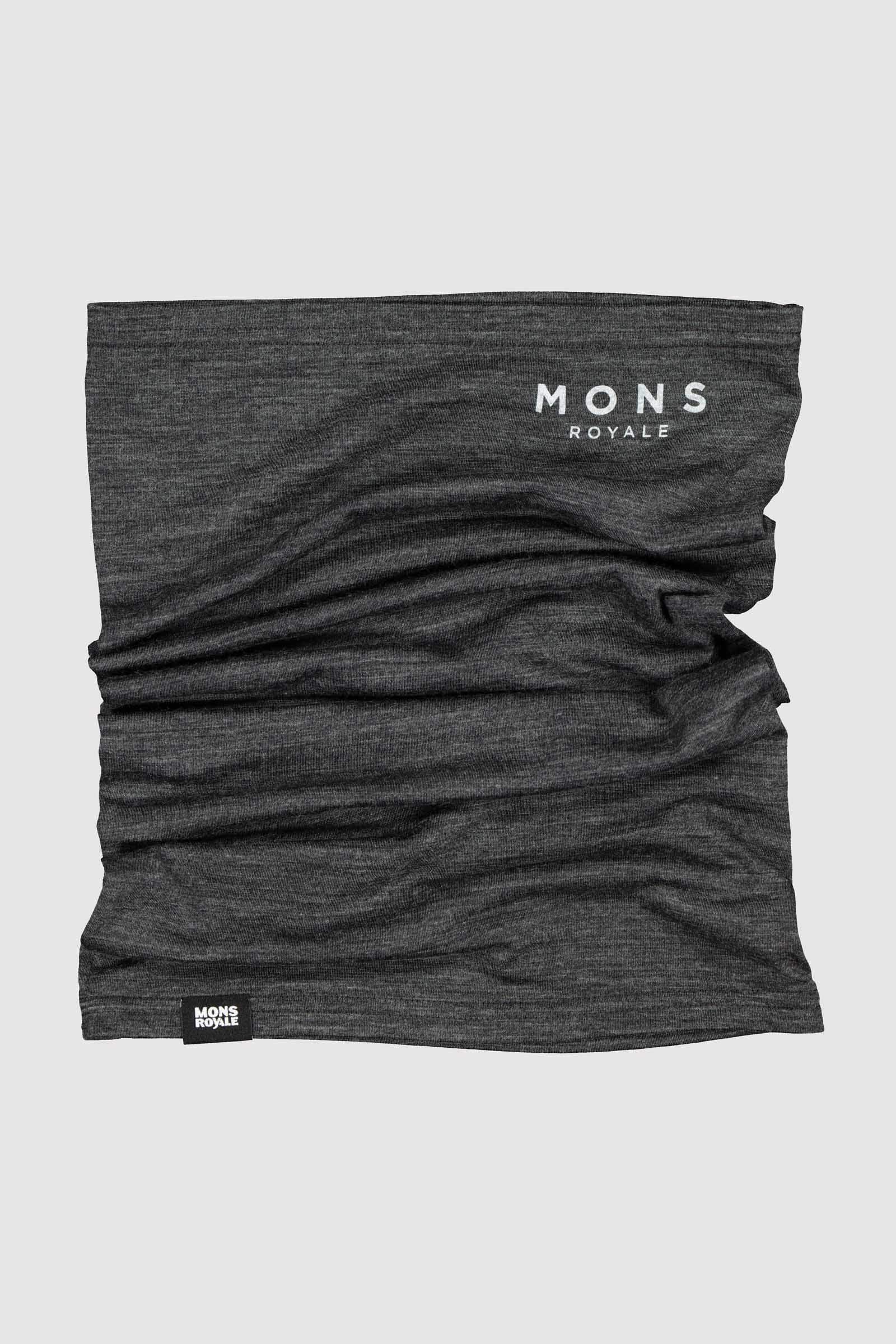 Mons Royale Light Adventure Neckwarmer - Non-mulesing Merino Wool, Smoke