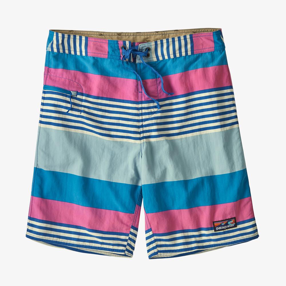 Patagonia Men's Wavefarer® Boardshorts - 19" - Recycled Nylon, Fitz Stripe: Joya Blue / 34