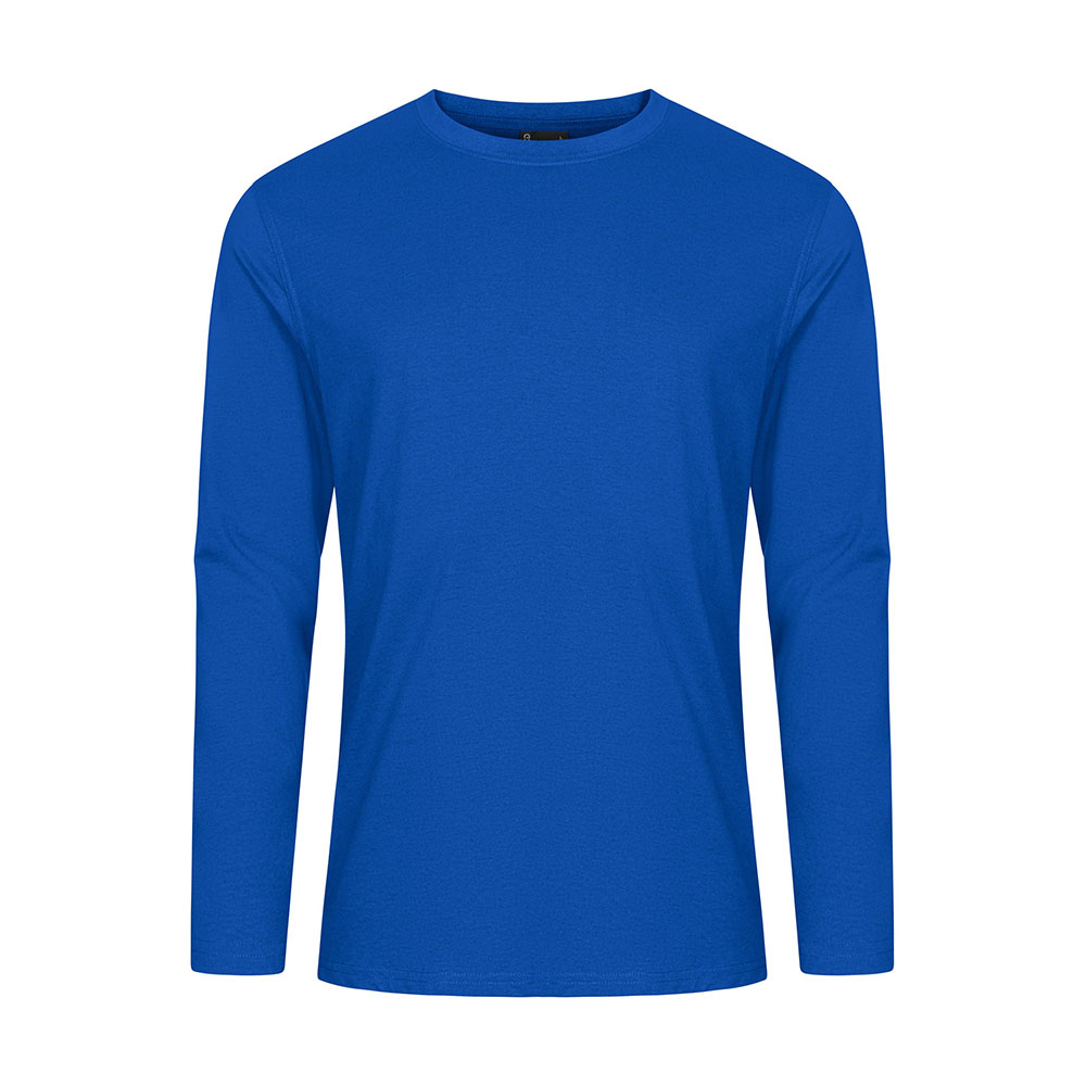 EXCD Langarmshirt Plus Size Herren, Kobaltblau, 4XL