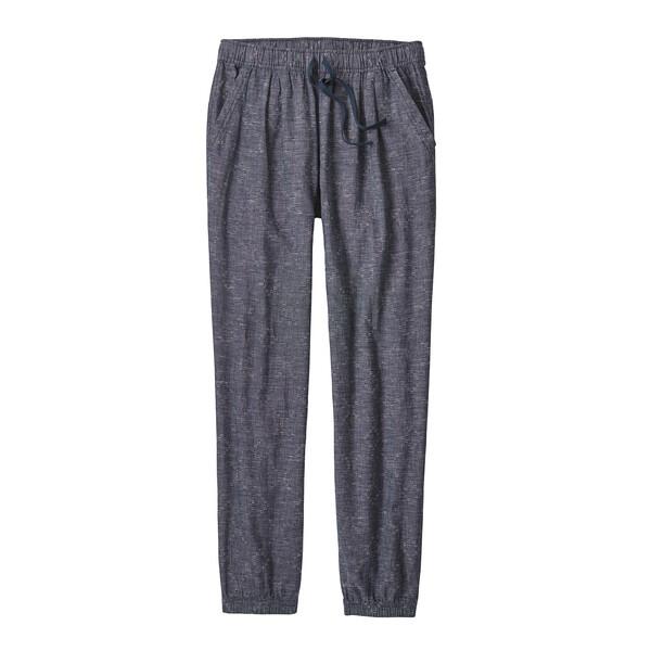 Patagonia Women's Island Hemp Beach Pants, Goshawk Dobby: New Navy / S
