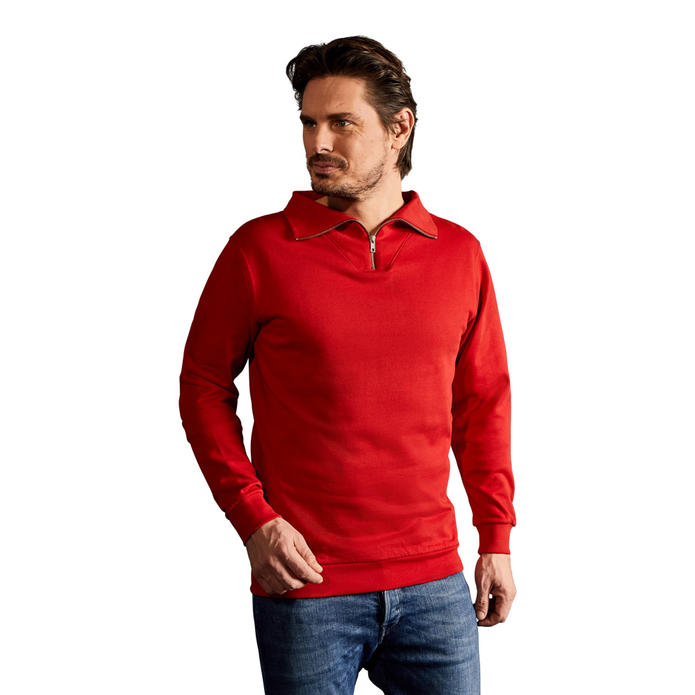 Troyer Sweatshirt Herren, Rot, XL