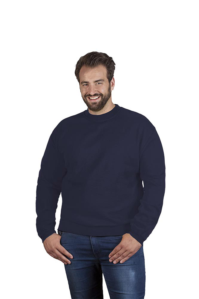 Premium Sweatshirt Plus Size Herren, Marineblau, XXXL