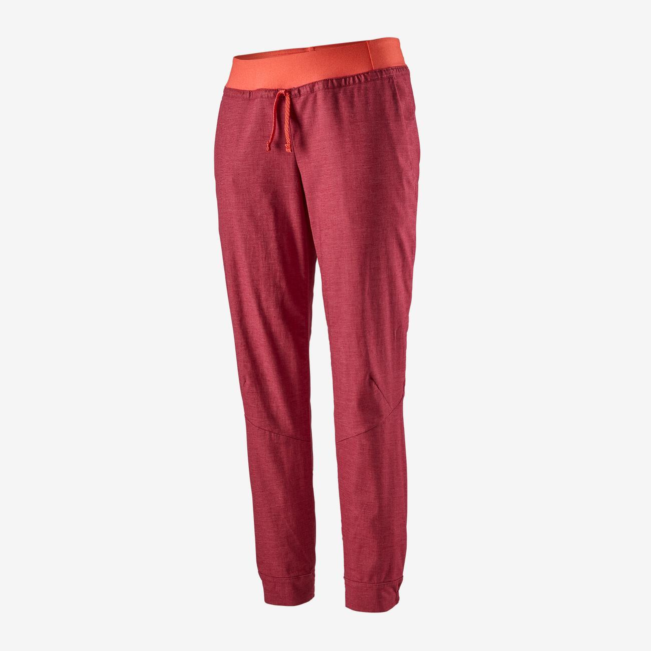 Patagonia Womens Hampi Rock Pants - Hemp / Recycled Polyester, Roamer Red / M