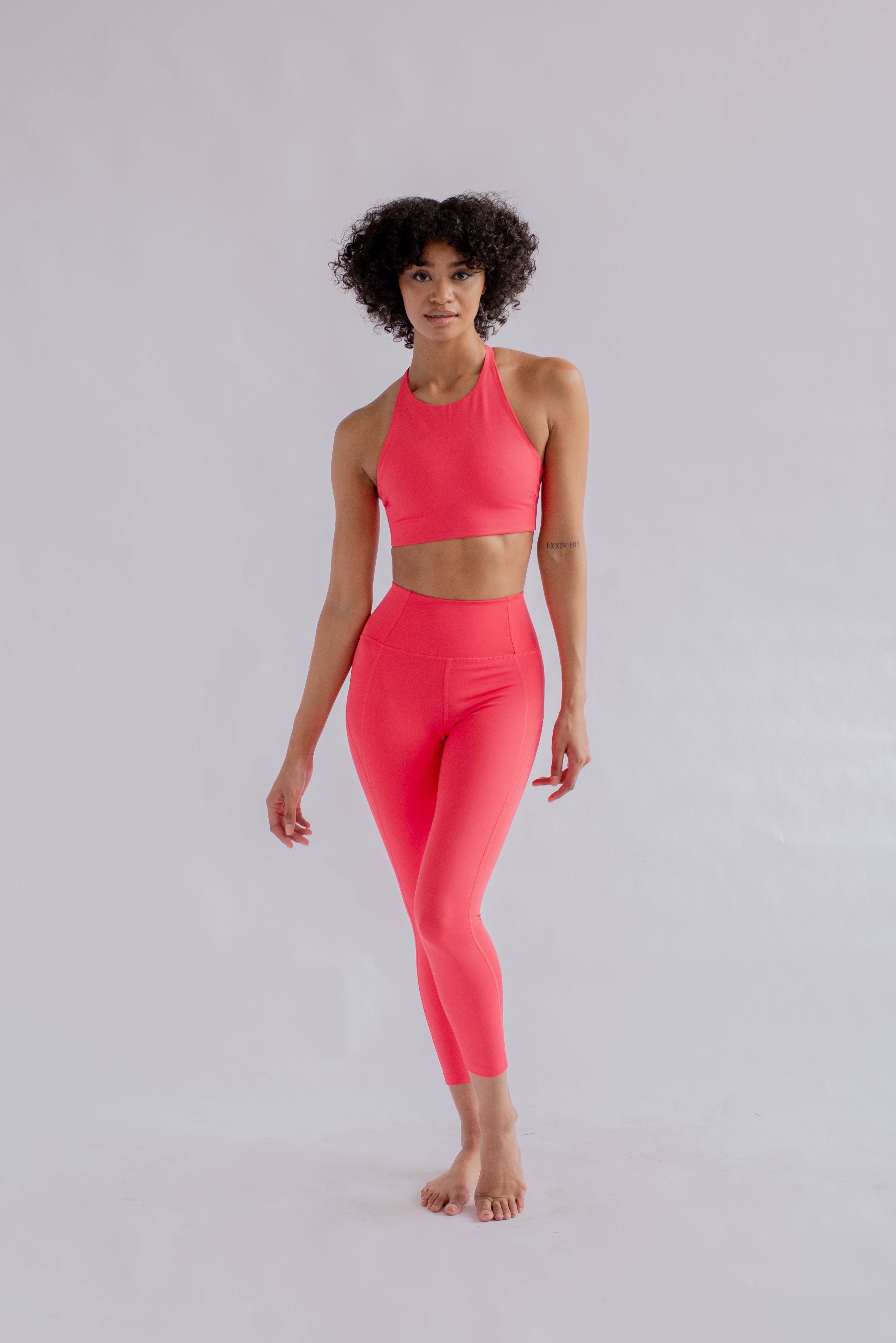 Girlfriend Collective Kompressions-Leggings, Geranium / XS / Normal