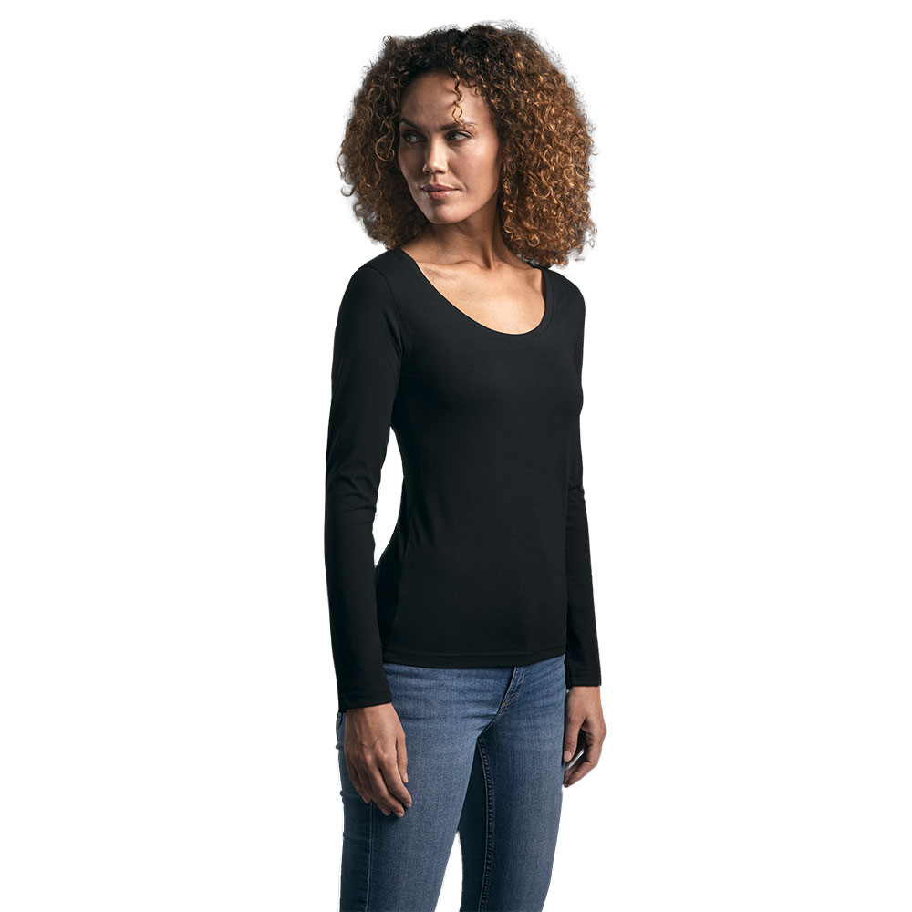 EXCD Langarmshirt Damen, Schwarz, L