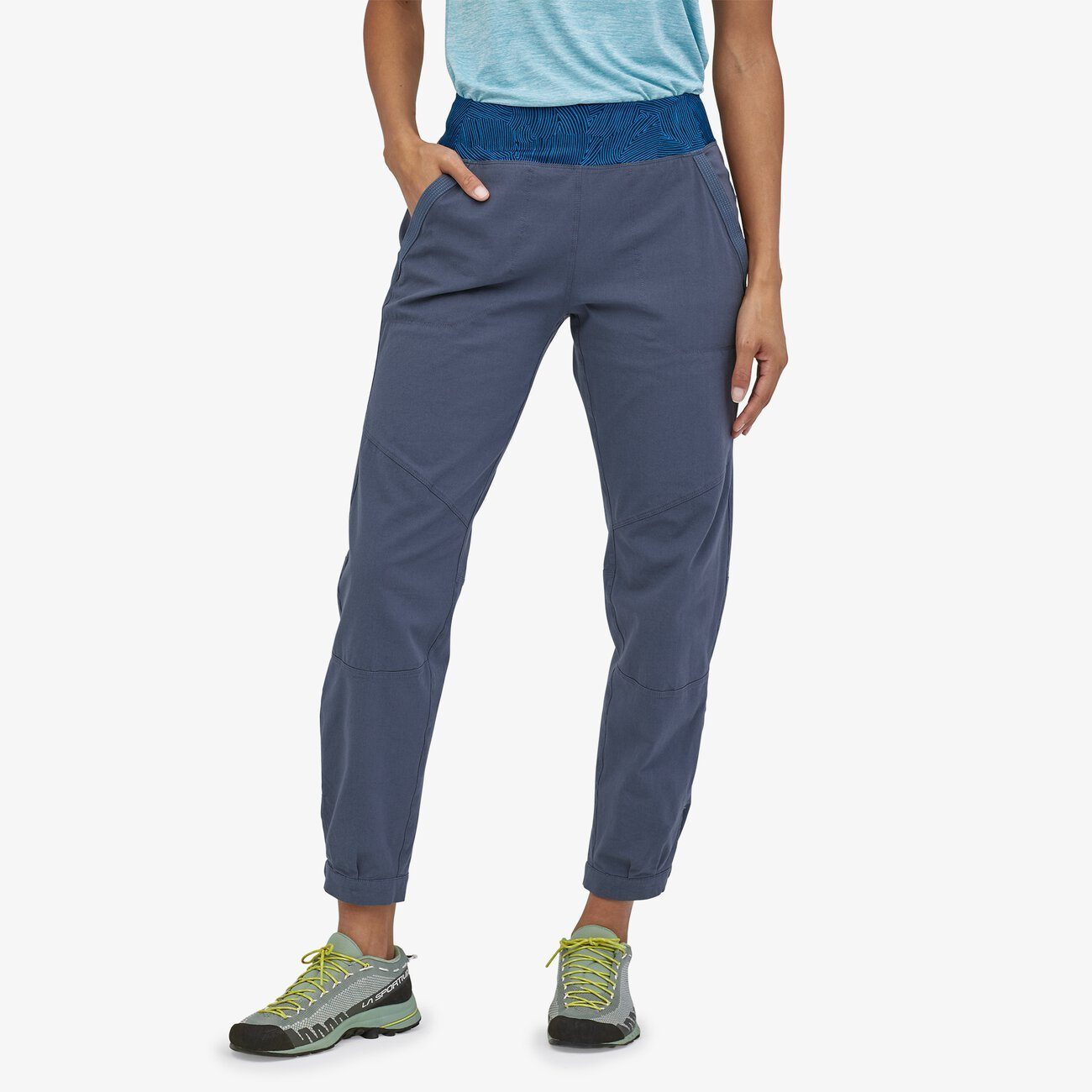 Patagonia Caliza Rock Pants - Organic Cotton, Dolomite Blue / 4