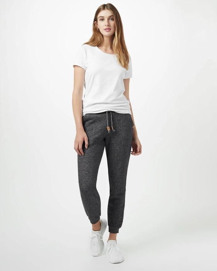 Tentree Women's Bamone Sweatpant, Meteorite Black Marled / S