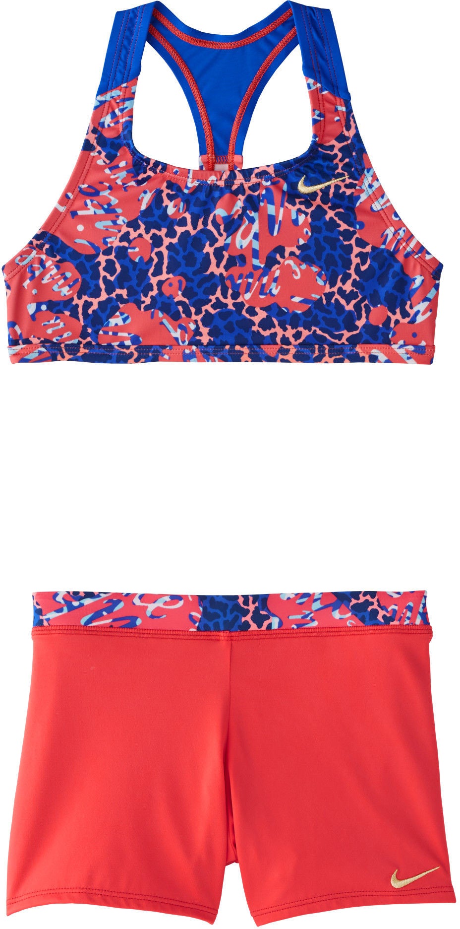 Nike Swim Hyper Web Racerback Sport Bikiniset, Ember Glow L