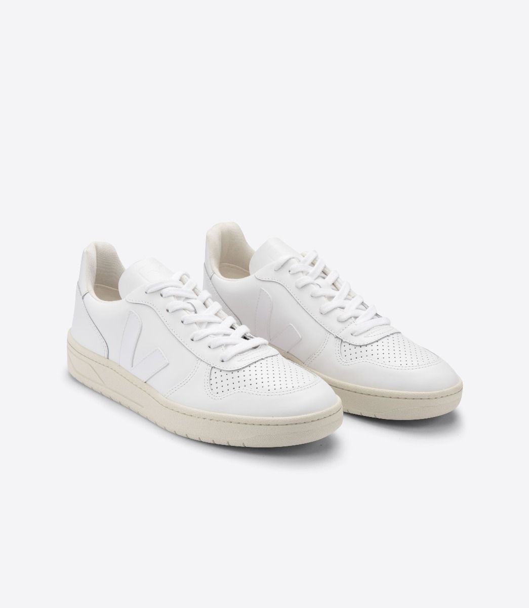 Veja Women's V-10 Leather, Extra White / 37