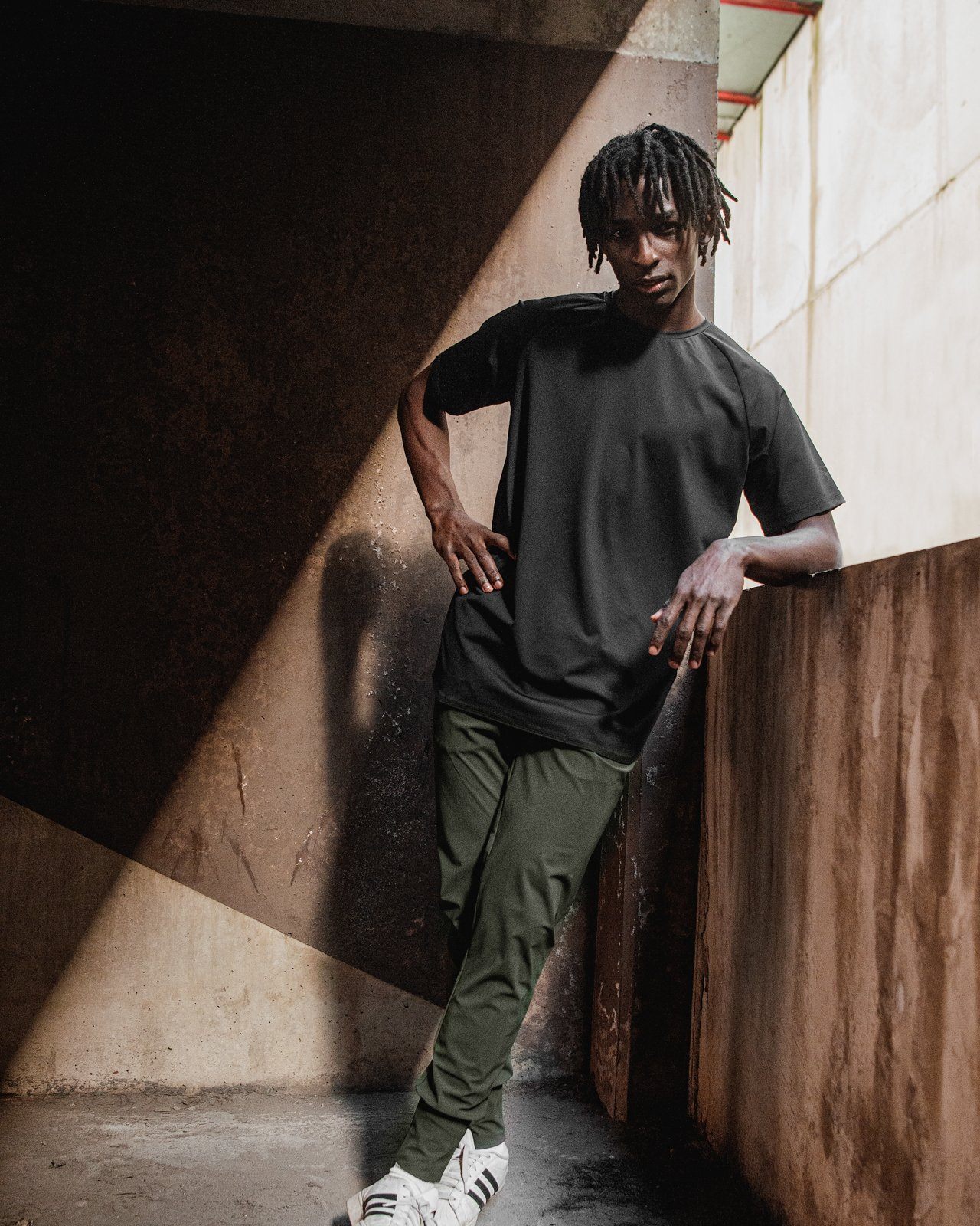Népra Men's Davida T-Shirt - Recycled Polyamide, Black In Black / L