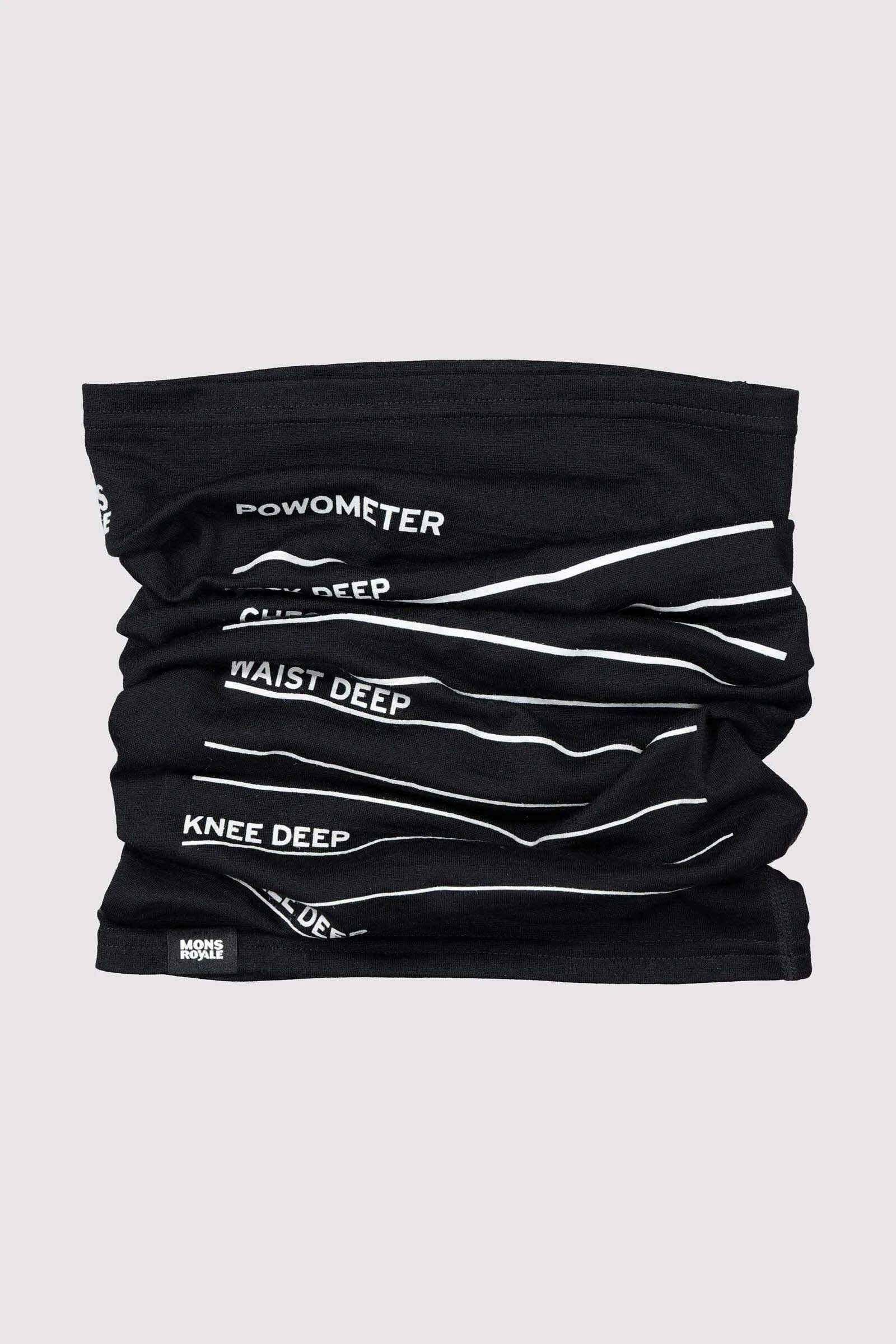 Mons Royale Daily Dose Neckwarmer - Merino Wool, Black