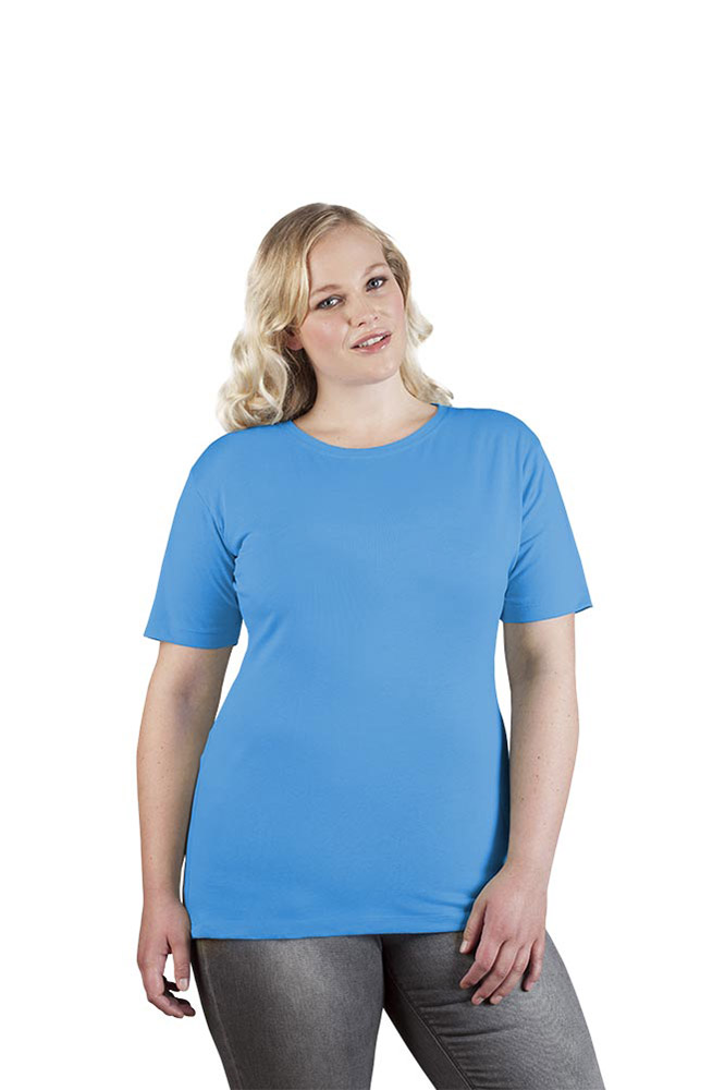 Premium T-Shirt Plus Size Damen, Türkis, XXL