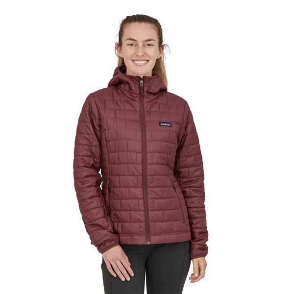 Patagonia Women's Nano Puff® Hoody - Recycled Polyester, Dark Ruby / M
