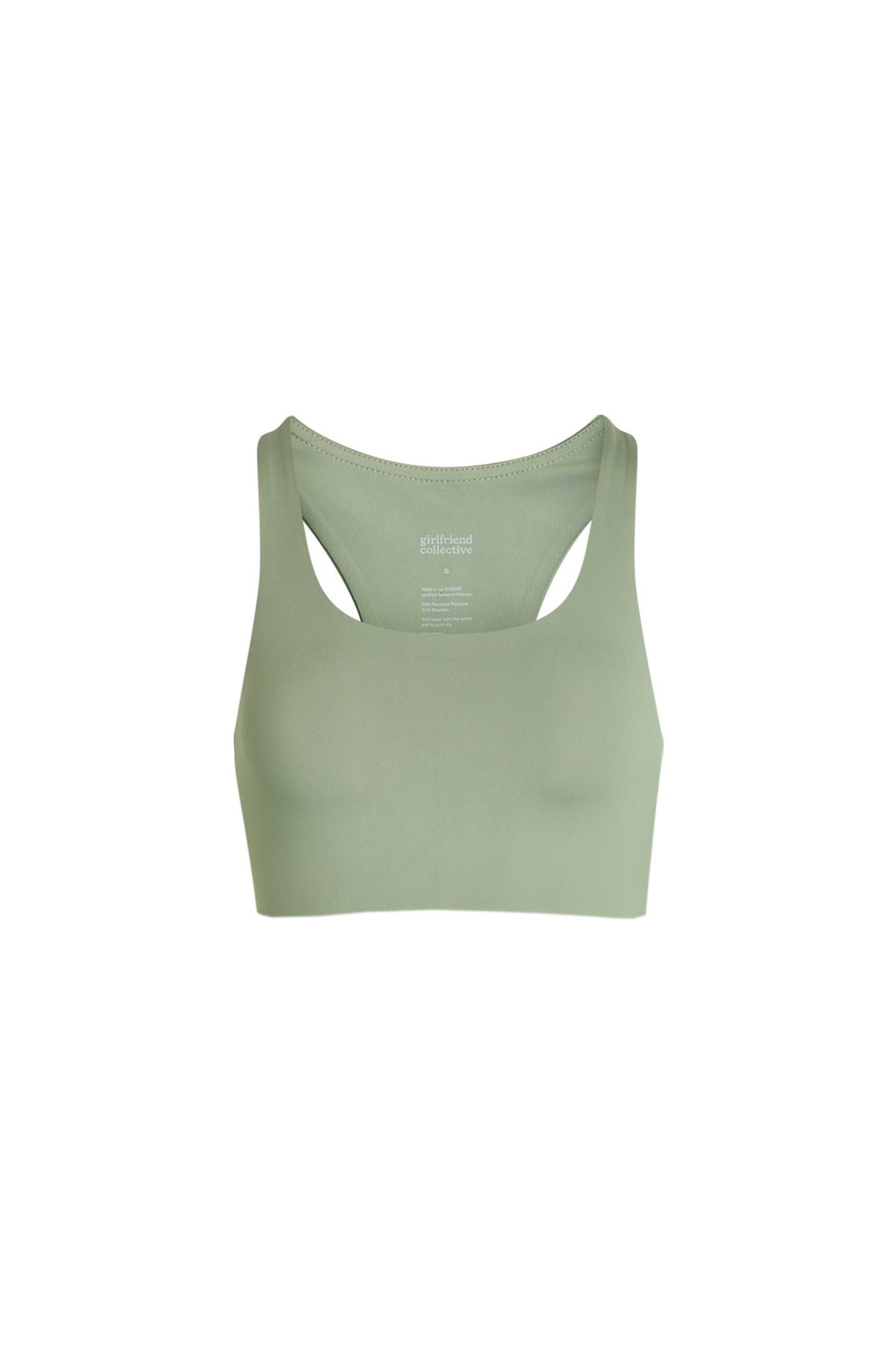 Girlfriend Collective Paloma Sports Bra | Weekendbee, Agave / XS