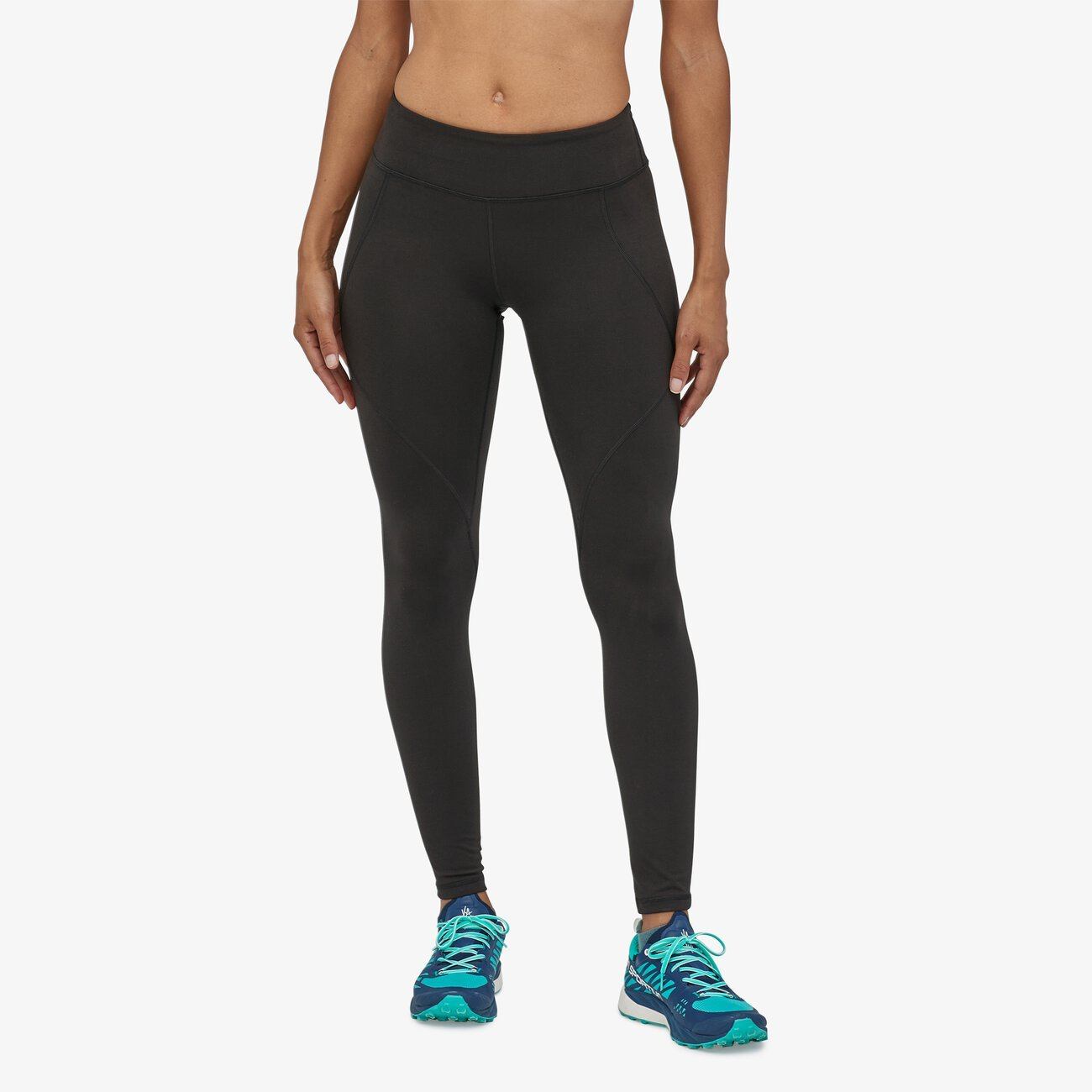 Patagonia Women's Centered Tights - Recycled Polyester, Black / XS