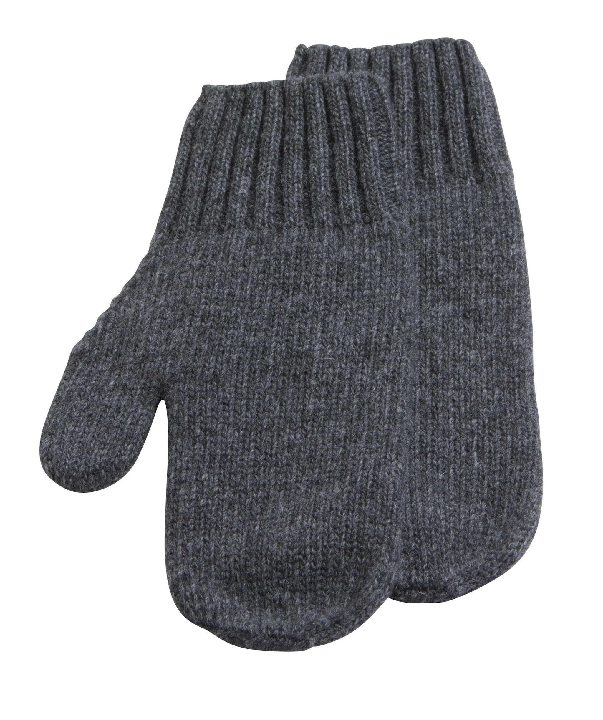 North Outdoor Kivi Mittens - 100% Merino Wool - Made in Finland, Graphite Grey / S