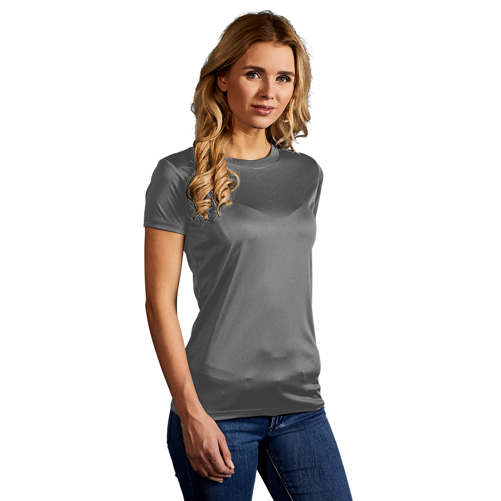 UV-Performance T-Shirt Damen, Hellgrau, L