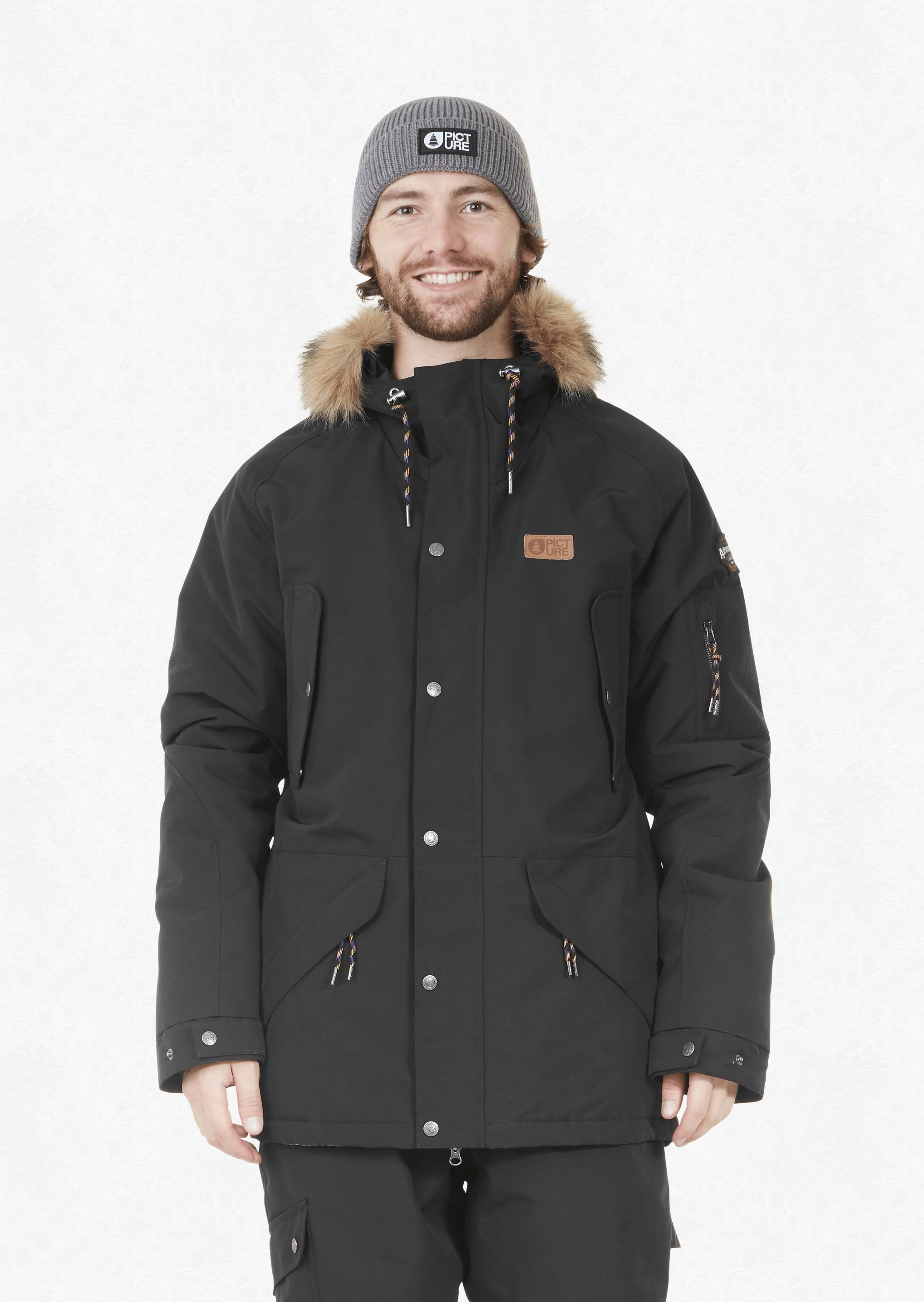 Picture Organic Men's Kodiak Jacket - Recycled Polyester, Black / XL