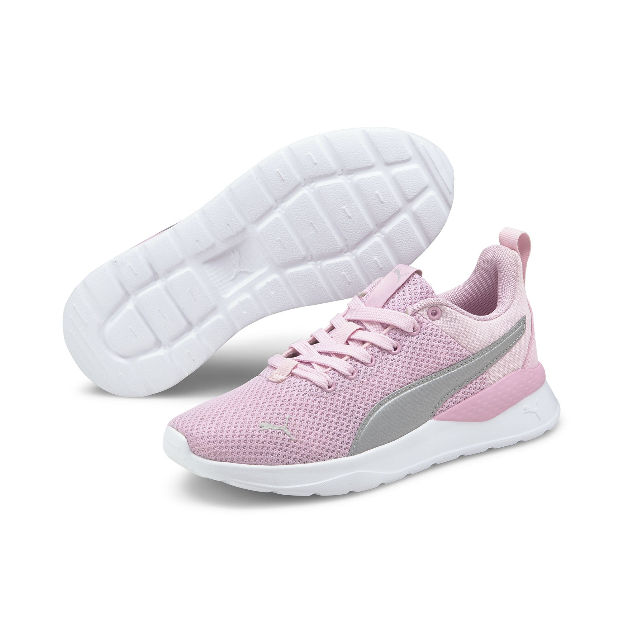 Puma Anzarun Lite Jr Sneaker, Pink Lady/Silver, 36