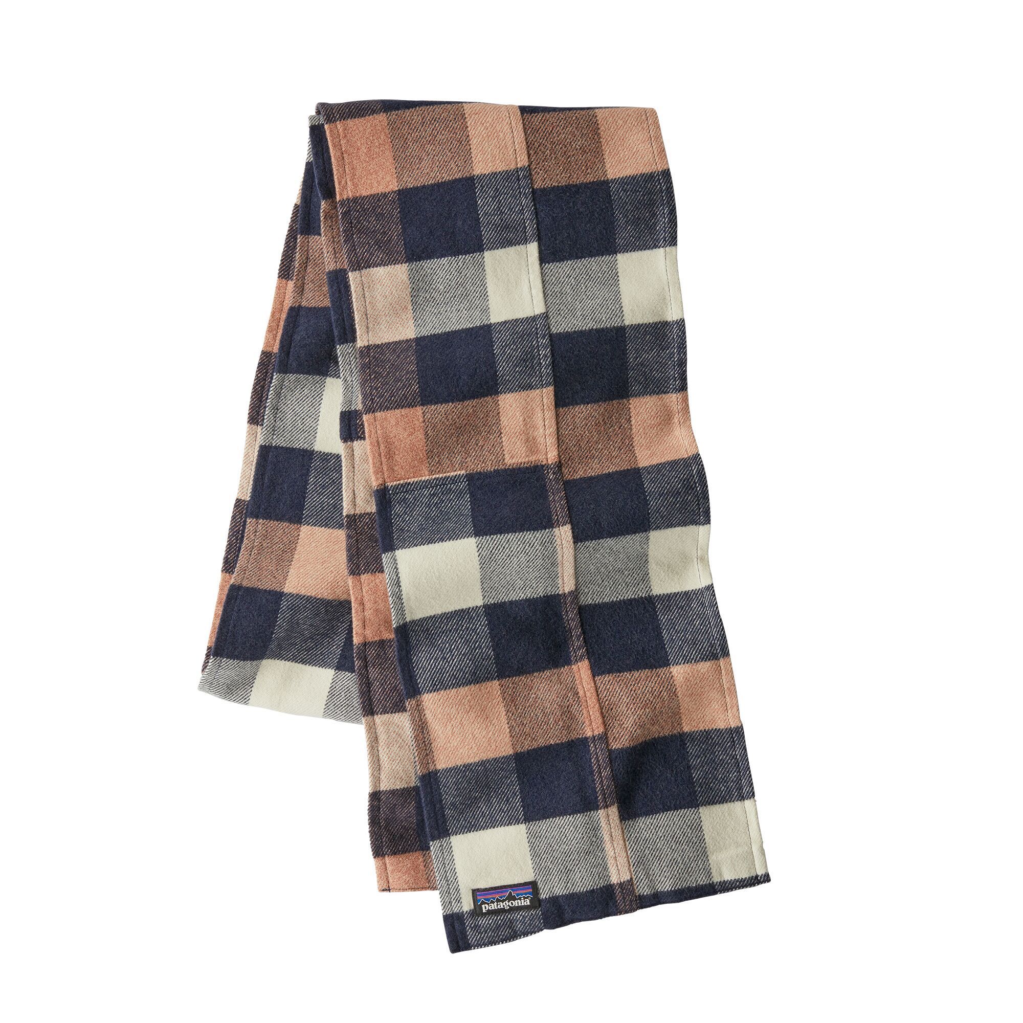 Patagonia Women's Fjord Flannel Patchwork Scarf - Upriver: Century Pink - Organic Cotton, Upriver: Century Pink