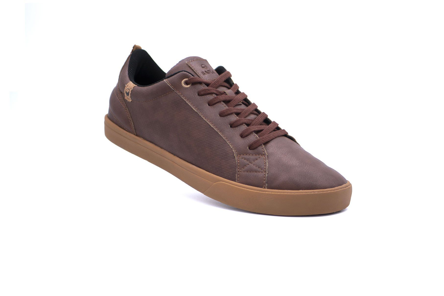 Saola Men's Cannon Vegan Leather, Chocolate / 42