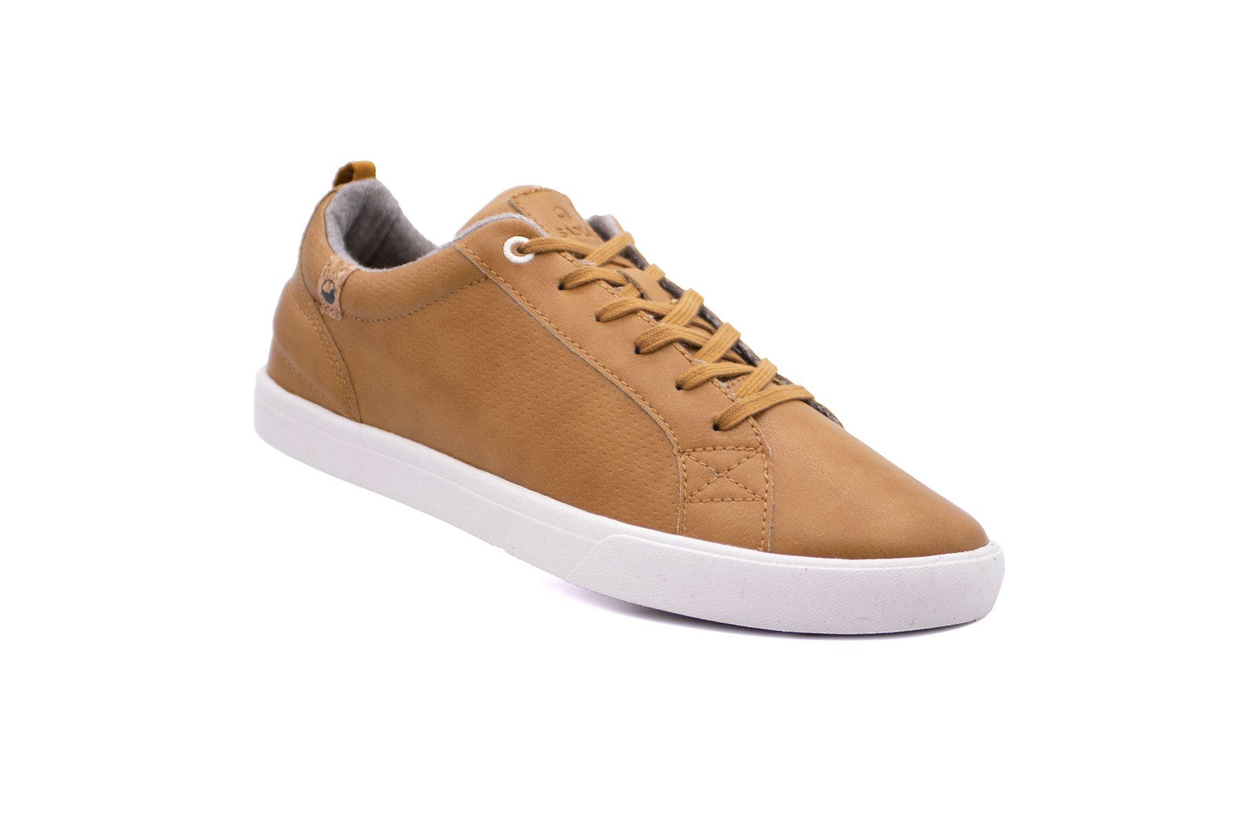 SAOLA Women's Cannon Vegan Leather, Camel / 37