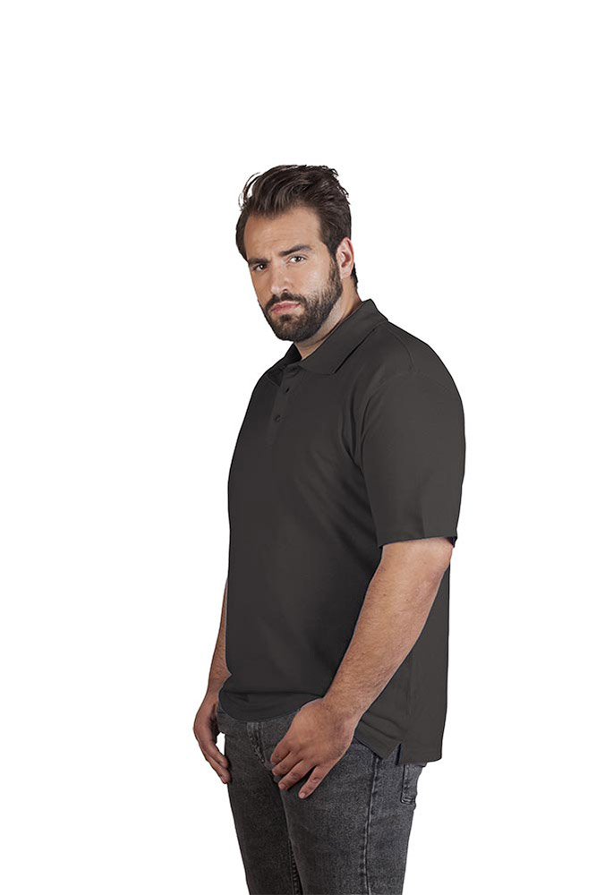 Superior Poloshirt Plus Size Herren, Graphit, XXXL
