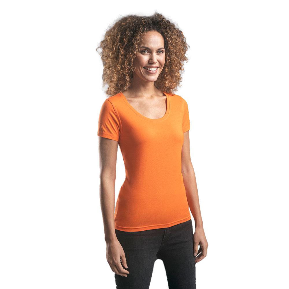 EXCD T-Shirt Damen, Dunkelorange, XL