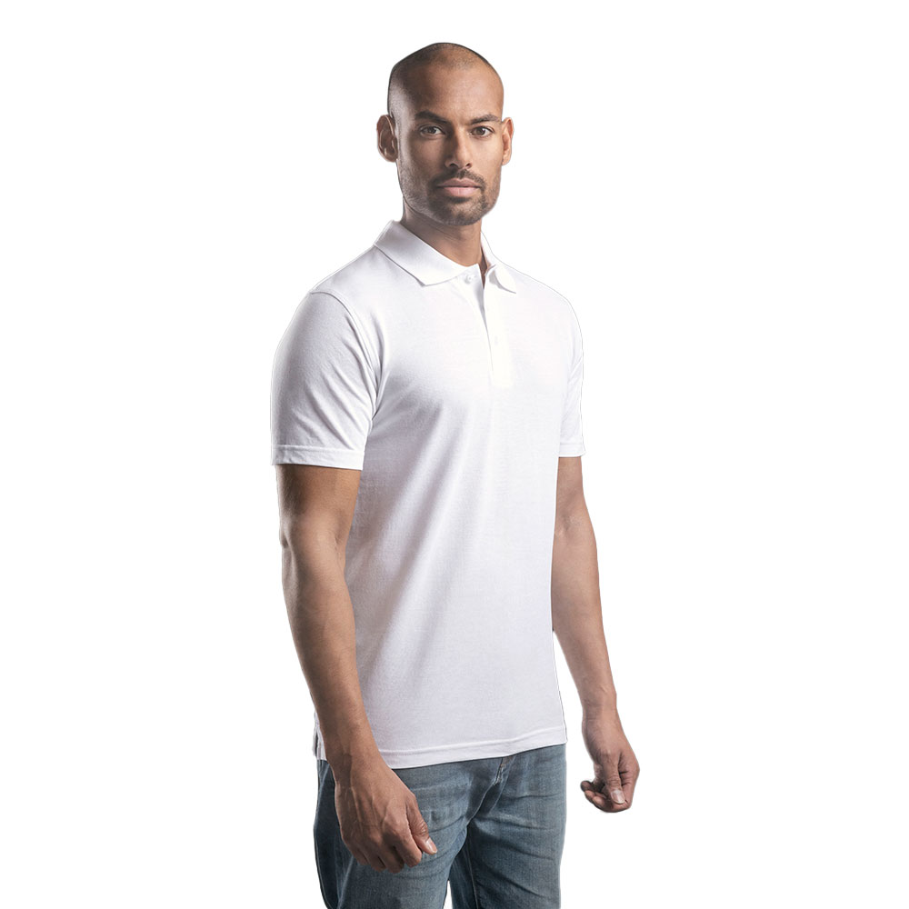 EXCD Poloshirt Herren, Weiß, XL
