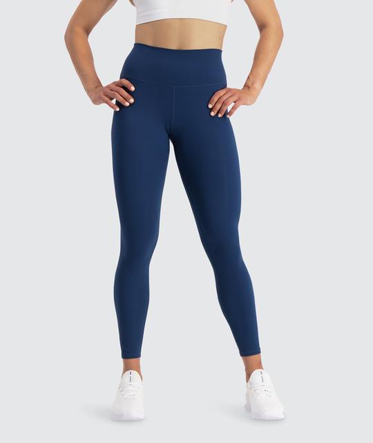 GYMNATION Women's High-waist Training Leggings, Dark Poseidon / S