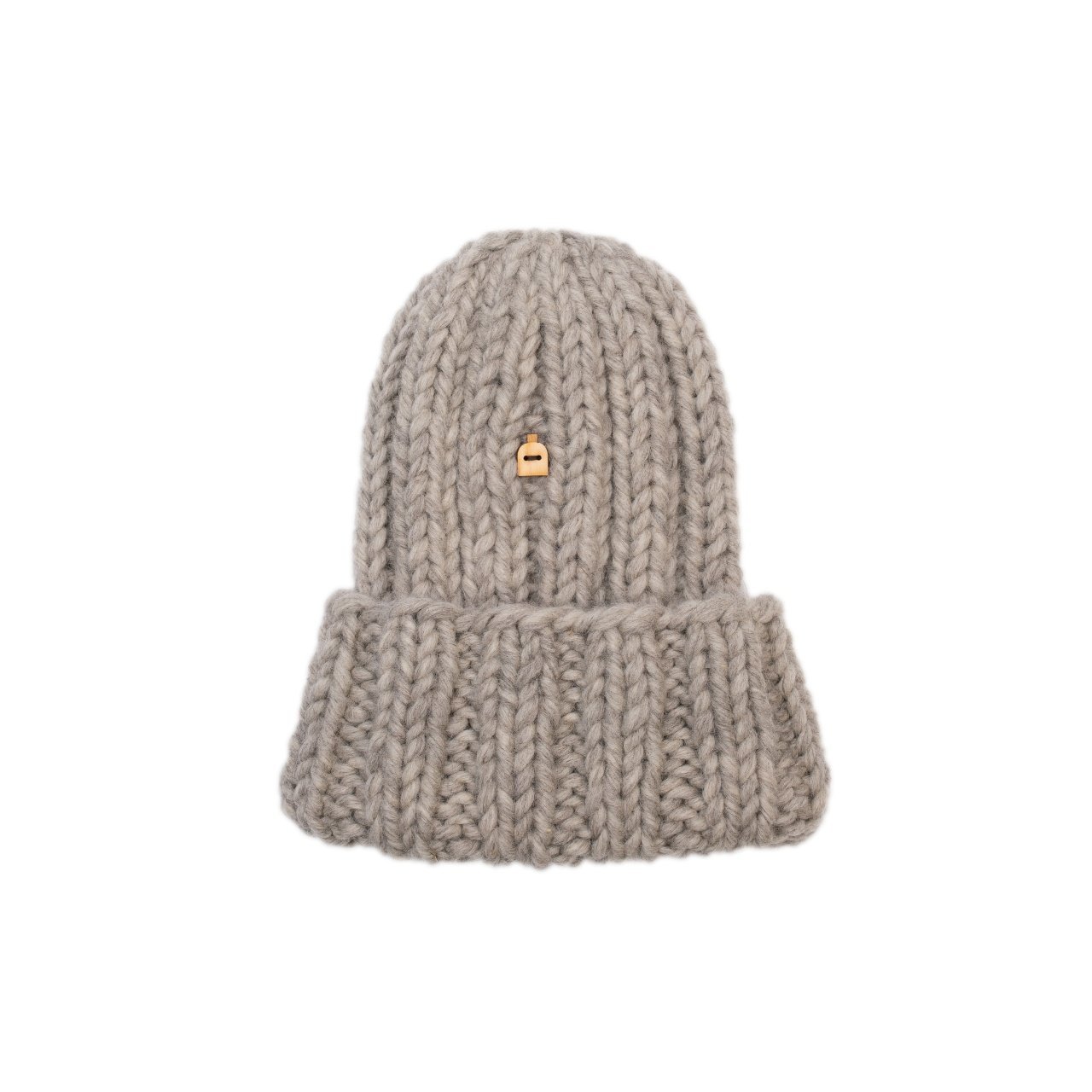 Myssyfarmi Muffi Beanie - Finnish Organic Wool, Light Grey