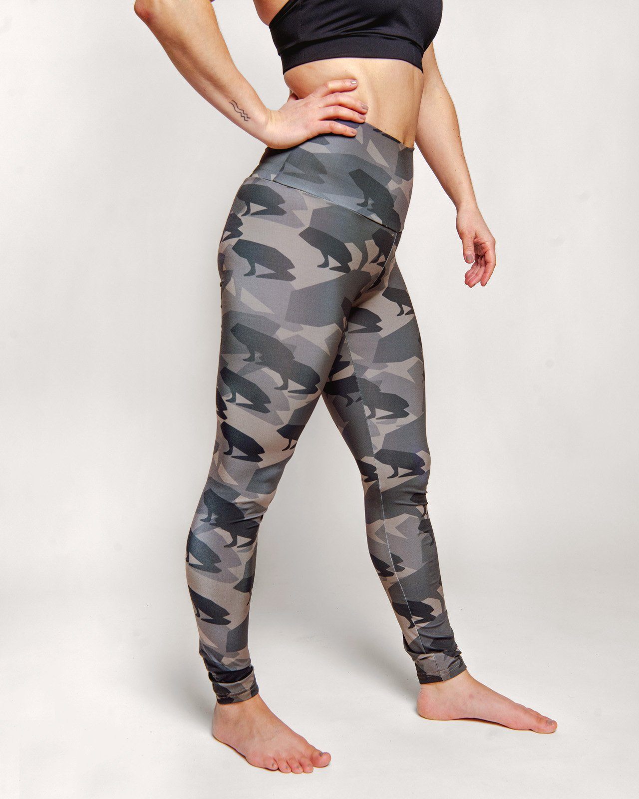 Népra Vega Tights - Ethical Activewear, Camofrog Army / XS