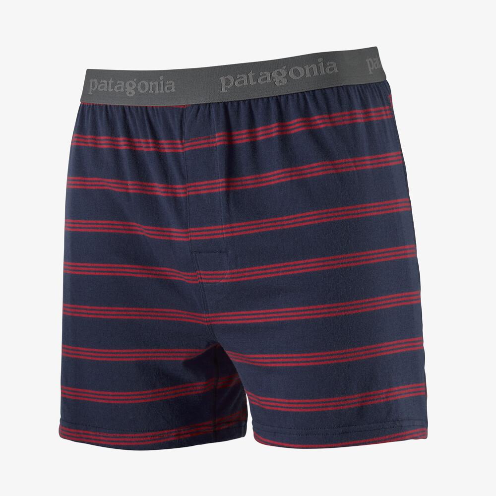 Patagonia Men's Essential Boxers - 4½", Pier Stripe: New Navy / S