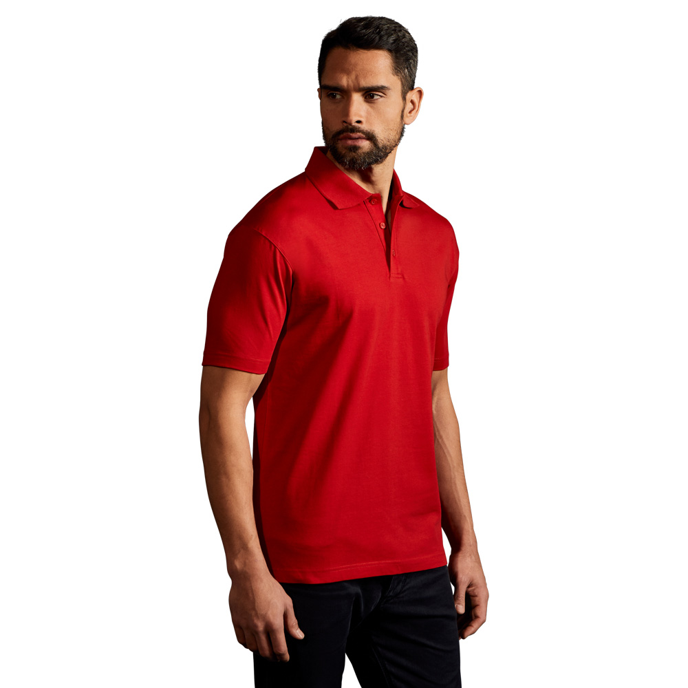 Jersey Poloshirt Herren, Rot, XXL