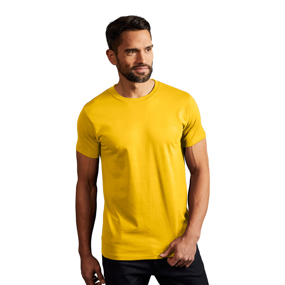Premium T-Shirt Herren, Gelb, XL