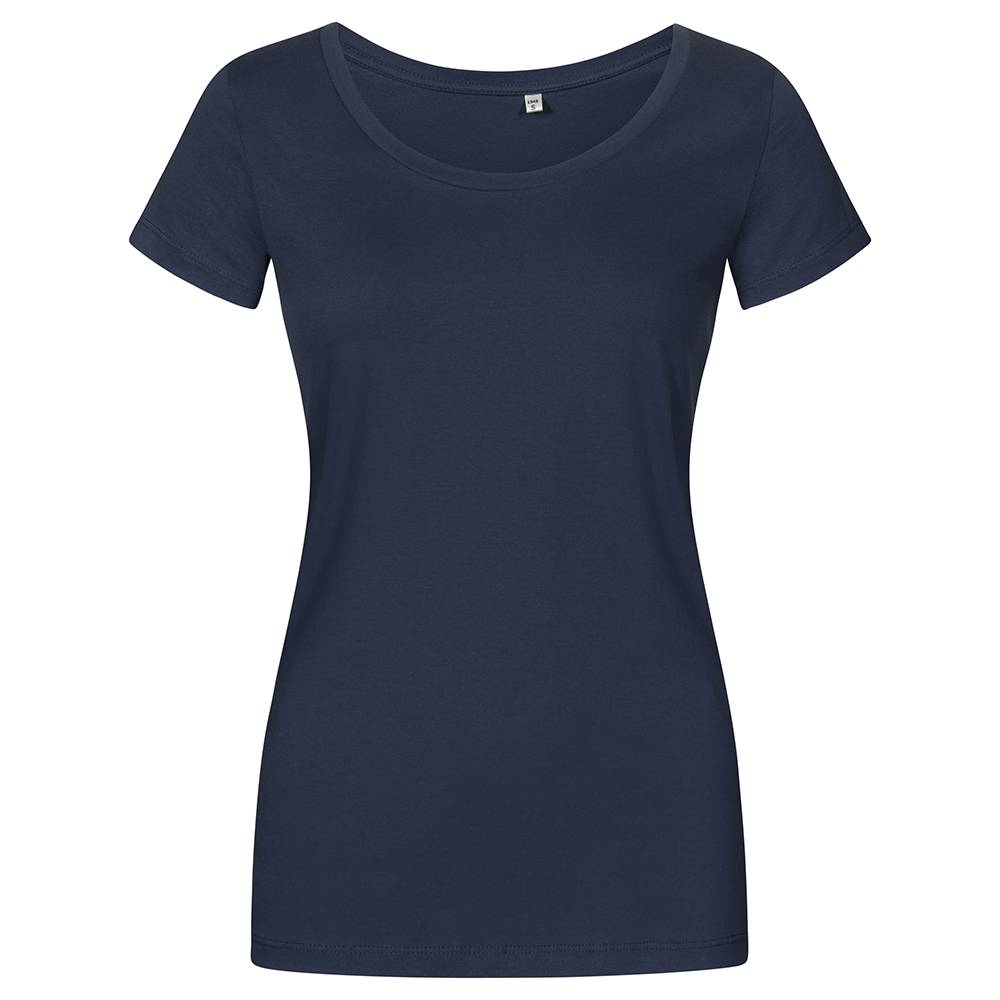 X.O Deep Scoop T-Shirt Plus Size Damen, Französisch-Marineblau, XXL