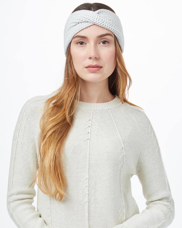 Tentree Women's Cotton Headband - Made From Organic Cotton, Hi Rise Grey Marled