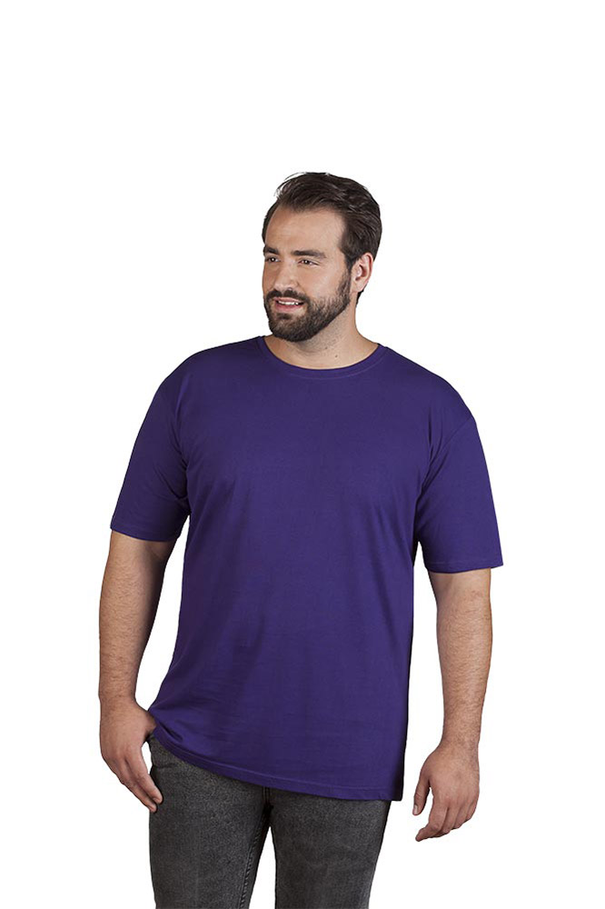 Bio T-Shirt Plus Size Herren, Dunkellila, XXXL