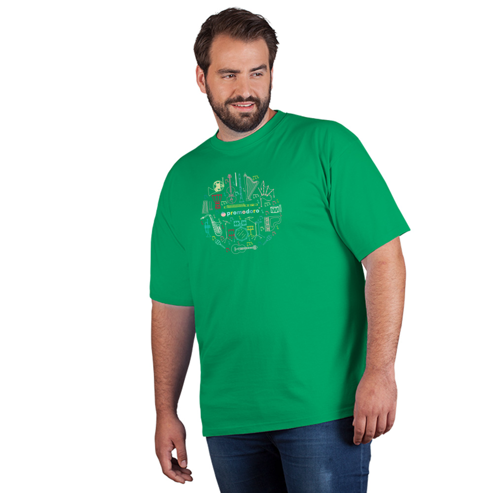 Print "promodoro orchestra" Premium T-Shirt Plus Size Herren, Dunkelgrün, XXXL