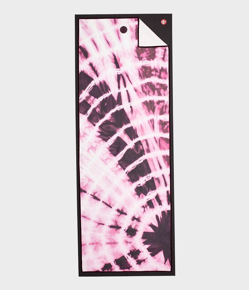 Manduka Yogitoes Yoga towel, Tie Dye Fuchsia