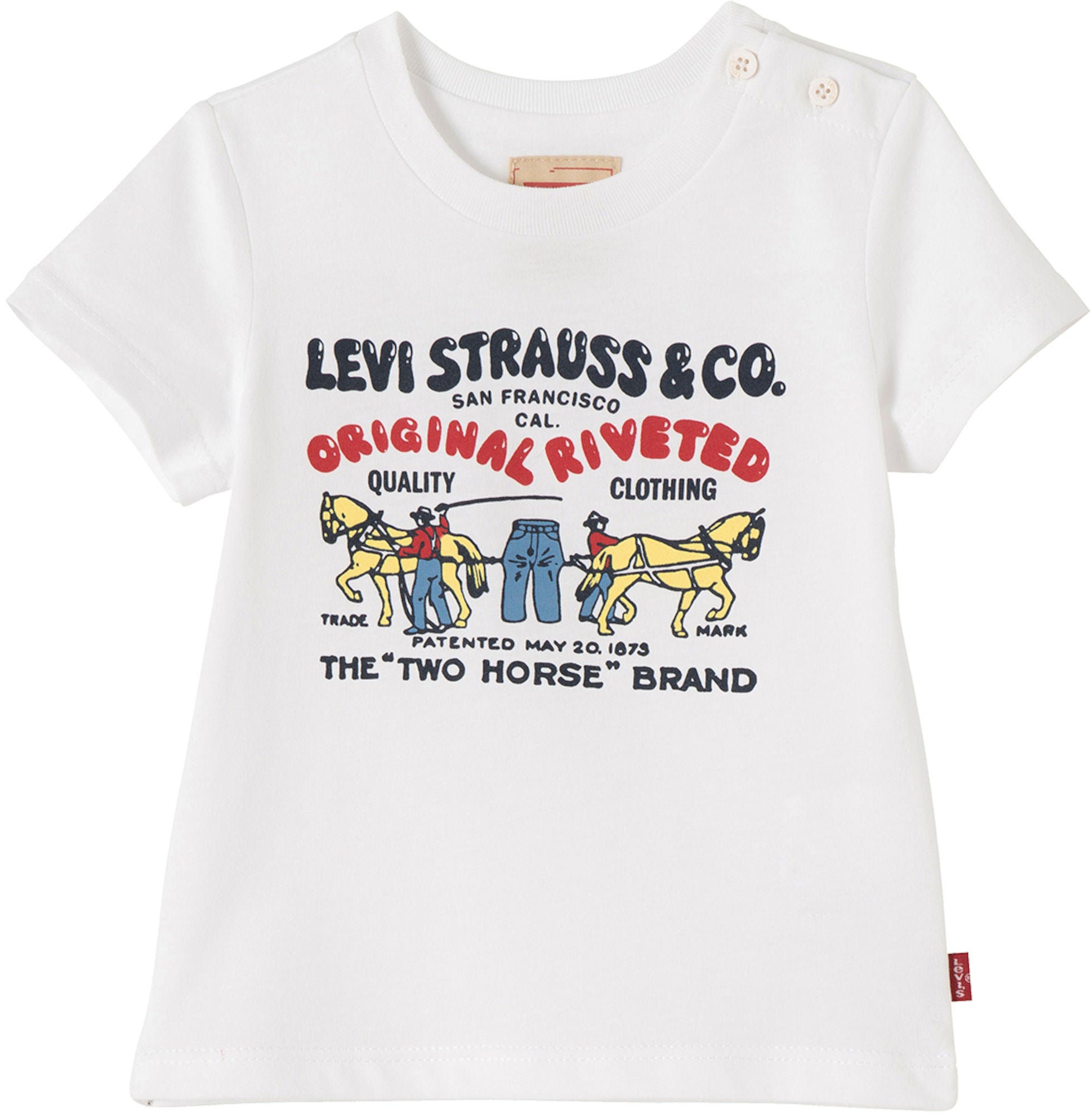 Levi's Kids T-Shirt, White 3 Monate