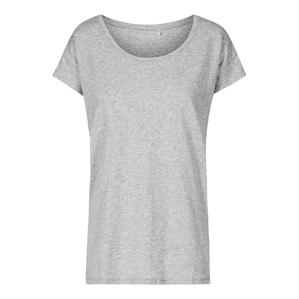 X.O Oversized T-Shirt Plus Size Damen, Grau-Melange, XXL